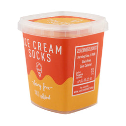Orange Sorbet Ice Cream Socks