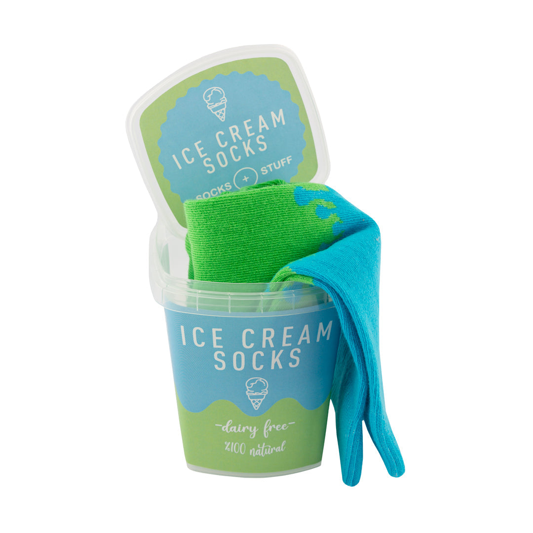 Mint Sorbet Ice Cream Socks