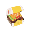 Burger Socks Box