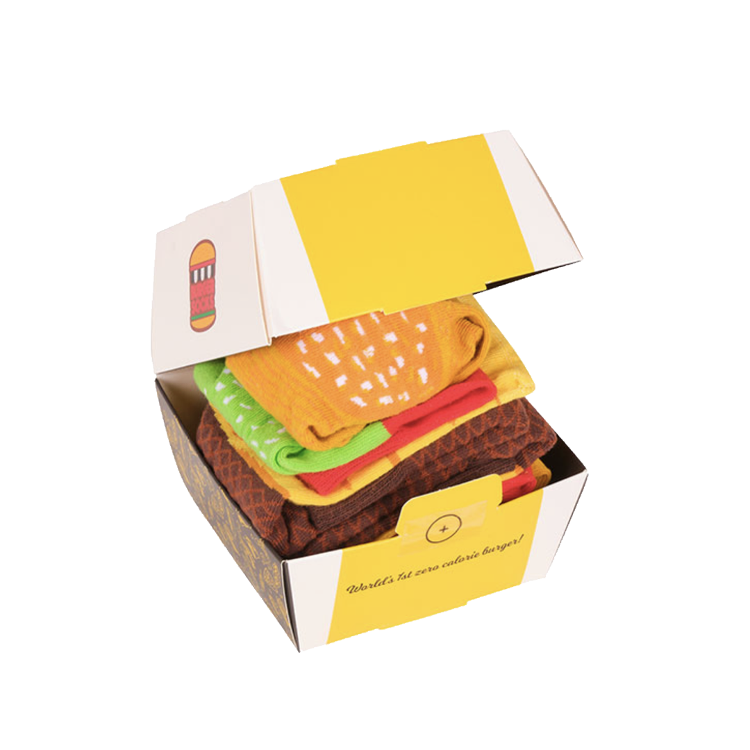Burger Socks Box