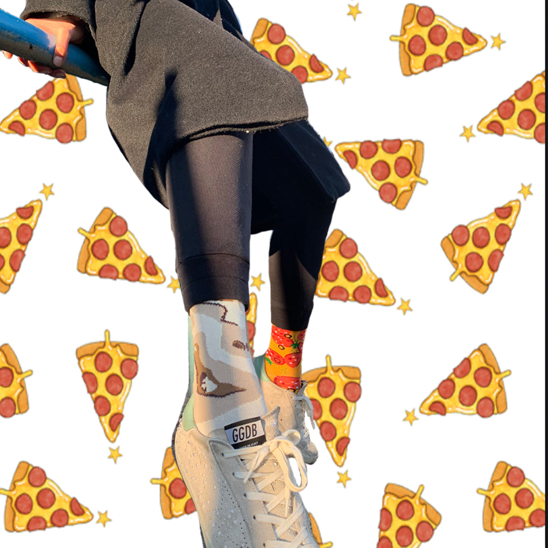 Pepperoni Pizza Slice Socks