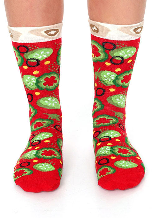Gift Bundle Pack:  A Pair of Veggie pizza slice + Salad t-shirt