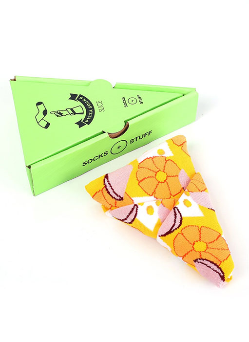Hawaiian Pizza Slice Socks