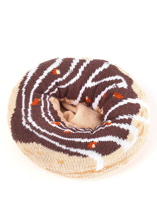 Chocolate Caramel Donut Socks