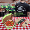 Gift Bundle Pack: 4 pair of Pepperoni pizza slices + Spaghetti t-shirt