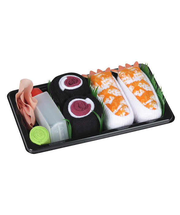 Kids Shrimp Maki Sushi Socks Set